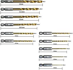 img 3 attached to 🔩 Titanium Coated Regular Drilling Bits by Favortools