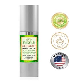 img 3 attached to Tree of Life Ultimate Eyebright Eye Gel: Revitalize Your Eyes with Amino Acids and Hyaluronic Acid, Combat Dark Circles and Puffiness, 0.5 Fl Oz