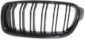 img 1 attached to 🚘 Glossy Black Kidney Grille Replacement for BMW 3 Series F30 F31 - Front Grill Grilles