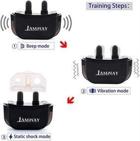 img 1 attached to IAMWAY Rechargeable Dog Training Collar with 3 Training Modes - Beep, Vibration, and Shock | 100% Waterproof | Up to 300Ft Remote Range | Dog Training Set