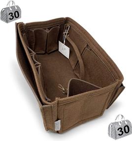 img 2 attached to 👜 AlgorithmBags Purse Organizer Insert - Fits Speedy Bags 25 30 35 40 (Brown, Size 30)