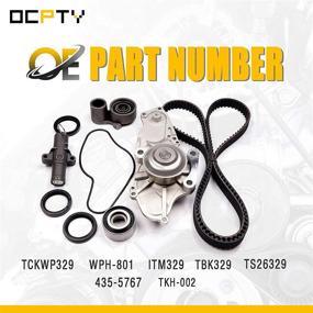 img 3 attached to 🛠️ Complete Timing Belt Kit with Water Pump, Gasket, Tensioner, and Bearing - OCPTY Compatible for 2008-2010 Honda Odyssey and 2004-2015 Honda Pilot