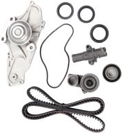 🛠️ complete timing belt kit with water pump, gasket, tensioner, and bearing - ocpty compatible for 2008-2010 honda odyssey and 2004-2015 honda pilot logo