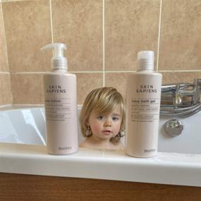 img 1 attached to SKIN SAPIENS Gentle Baby Bath Wash & Shampoo: Natural Oat, Unscented, Vegan Skincare for Sensitive Skin