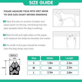 img 3 attached to 🐾 SCENEREAL Waterproof Dog Boots: Heavy-Duty Anti-Slip Shoes for Small, Medium, Large Dogs - Reflective Paw Protectors, Adjustable & Durable (2pcs)