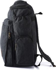 img 2 attached to 🎒 Vintage Outdoor Camping Backpack with High Capacity