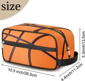 img 3 attached to Basketball Portable Toiletry Cosmetic Organizer