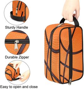 img 2 attached to Basketball Portable Toiletry Cosmetic Organizer