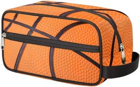 img 4 attached to Basketball Portable Toiletry Cosmetic Organizer