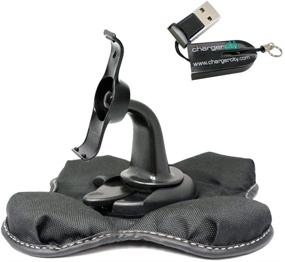 img 2 attached to 🔌 ChargerCity Non-slip Beanbag Friction Mount for Garmin Nuvi 50 GPS, including Free ChargerCity MicroSD Memory Card Reader & Direct Replacement Warranty