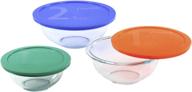 🍳 оптимизированный поиск: набор стеклянных мисок pyrex smart essentials из 6 штук - улучшите ваш опыт кулинарии логотип