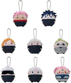 img 3 attached to 🧸 Gojo Satoru Yuji Itadori Anime Plush Doll Figures Soft Stuffed Toys Keychain Cushion Pillow Round Prop Keyring (10cm/3.94inch, Nanami Kento)