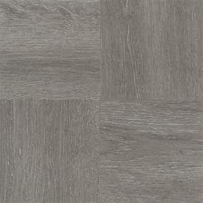 img 3 attached to Achim Home Furnishings FTVWD22920 Nexus Self Adhesive Vinyl Floor Tiles, 12x12, Charcoal Grey Wood - Perfect Flooring Option!