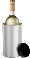 🍾 wine chiller bucket with ice pack - stainless steel double walled cooler for 750ml white wine bottle or champagne - ideal wine bottle chiller for wine enthusiasts логотип