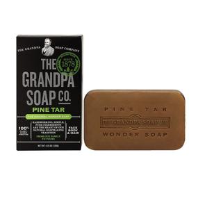 img 2 attached to 🌲 Grandpa's Pine Tar Bar Soap Shampoo and Conditioner - Best Natural Treatment for Sensitive Skin - 3 Pack Value Bundle Set