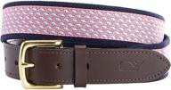 🐋 whale canvas belts by vineyard vines логотип