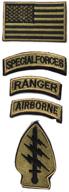 military tactical american airborne embroidered logo