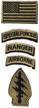 military tactical american airborne embroidered logo