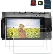 pctc fujifilm fuji x-a7 xa7 tempered 📸 glass screen protectors (3 packs) + bonus accessories logo
