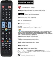 📺 enhanced samsung lcd led hdtv smart tv universal remote control logo
