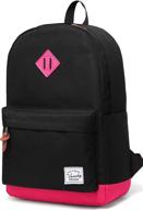 🎒 vaschy classic water-resistant backpack for men and women - lightweight, travel-friendly, and stylish daypack logo