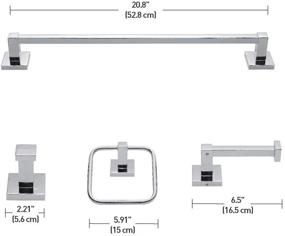 img 2 attached to Globe Electric Polished Chrome Finn Bath Set 51368