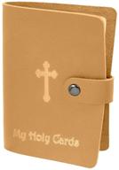 🙏 faithful impressions: exquisite stamped design religious card holder logo