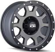 ion gunmetal painted finish inches logo