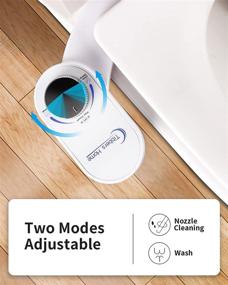 img 2 attached to 💦 Self-Cleaning Nozzle Bidet Attachment - Tibbers Home, Fresh Water Sprayer, Easy to Install - No-Electric Toilet Bidet