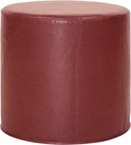 img 3 attached to 🍏 Howard Elliott No Tip Cylinder Ottoman: Avanti Apple Design with Removable Cover