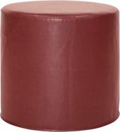 🍏 howard elliott no tip cylinder ottoman: avanti apple design with removable cover logo