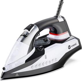 img 4 attached to 🔥 Vremi 1800 Watt Steam Iron: Nonstick Ceramic Sole Plate, Auto Shut Off, Self Cleaning - Ultimate Ironing Tool