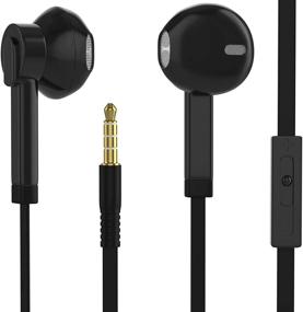 img 1 attached to Premium HD Stereo Headphones [3-Pack] with Microphone and Inline Control - Noise Isolating Earphones for 3.5mm Audio Jack Devices