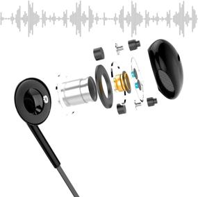 img 3 attached to Premium HD Stereo Headphones [3-Pack] with Microphone and Inline Control - Noise Isolating Earphones for 3.5mm Audio Jack Devices
