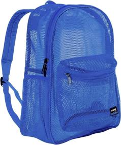 img 3 attached to Stylish and Durable Classic Student Through Netting Backpack: Perfect Casual Daypacks