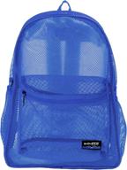 stylish and durable classic student through netting backpack: perfect casual daypacks logo