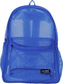 img 4 attached to Stylish and Durable Classic Student Through Netting Backpack: Perfect Casual Daypacks