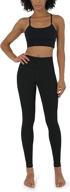 🩲 ododos women's high waist yoga leggings with inner pocket - enhanced tummy control and compression for workout and running логотип