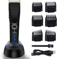 💇 awecot hair clippers for men: professional cordless trimmer kit with 3 speeds, led display, usb rechargeable - ideal for family use! logo