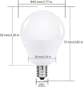 img 3 attached to 💡 Dazzling JandCase Candelabra Equivalent Ceiling Light: Dimmable and Effortlessly Elegant