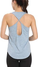 img 4 attached to Aeuui Women's Workout Tops - Cute Gym Clothes for Running and Yoga - Shirts