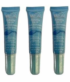 img 2 attached to 💧 Aquafina Pure Original Hydrating Lip Oil - Three Tubes: 5 ml/0.17 oz Each for Nourished Lips