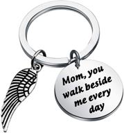 🔑 gone but always with me keychain - memorial gifts for loss of father or mother logo