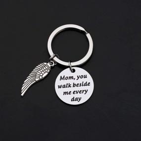 img 2 attached to 🔑 Gone but Always with Me Keychain - Memorial Gifts for Loss of Father or Mother