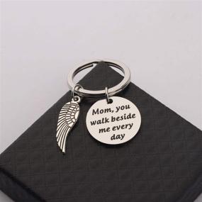 img 1 attached to 🔑 Gone but Always with Me Keychain - Memorial Gifts for Loss of Father or Mother