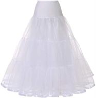 👗 ultimate plus size women's ankle length petticoats: perfect wedding crinoline underskirt for prom & evening gowns logo