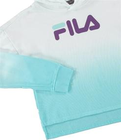 img 1 attached to 👚 Флисовый свитшот Fila Heritage: стильная одежда для активных модниц