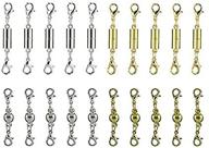 🦞 set of 20 lobster head magnetic clasps in gold and silver - converters & extenders for necklaces, bracelets, anklets - ideal for diy crafts & jewelry making logo