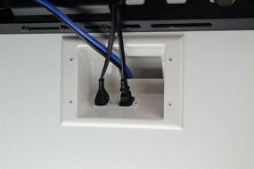 img 2 attached to Enhanced DATA COMM Electronics 45-0071-WH Mid-Size Recessed Low Voltage Plate with Duplex Receptacle