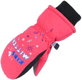 img 4 attached to 🧤 XTACER Snowboard Weather Children Mittens: A Must-Have Cold Weather Accessory for Boys